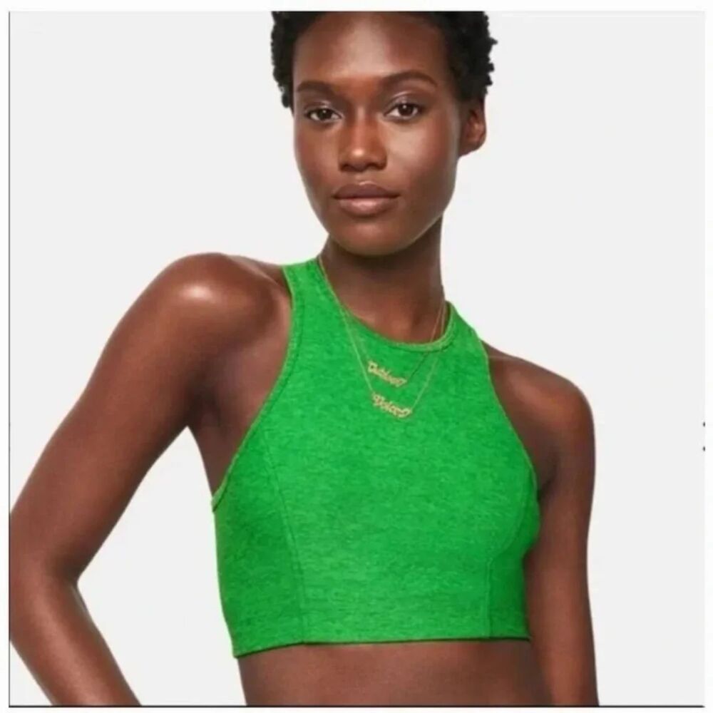 Outdoor Voices Athena High Neck Sports Bra Crop Top, Large (D3)